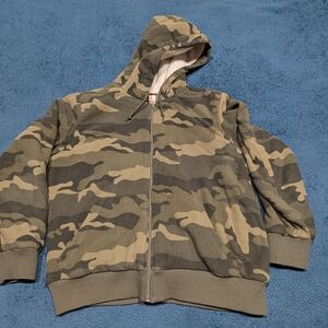 Mossimo Supply Co. Green Camouflage Hoodie